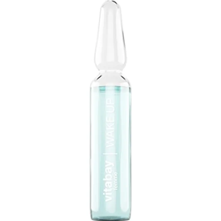 Vitabay Wake Up Serum 14 x 2 ml • belebende High-Tech Gesichtspflege mit Hyaluronsäure, Koffein & Mineralien