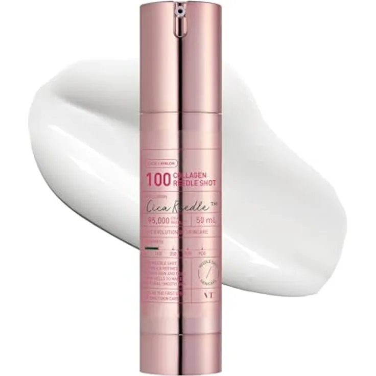 VT Cosmetics Collagen Reedle Shot 100 Serum, 50ml – vegane Gesichtspflege mit Mikronadel-Technologie, glättet feine Linien, verbessert Elastizität, spendet Feuchtigkeit für alle Hauttypen