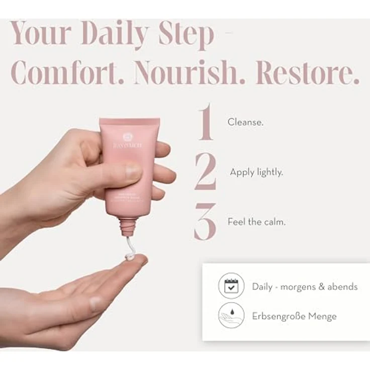 JEAN D'ARCEL ESSENTIEL 24H CRÈME HYDRATANTE, feuchtigkeitsspendende Gesichtscreme für trockene & normale Haut, 50 ml – glättet und stärkt die Hautbarriere – Bild 3