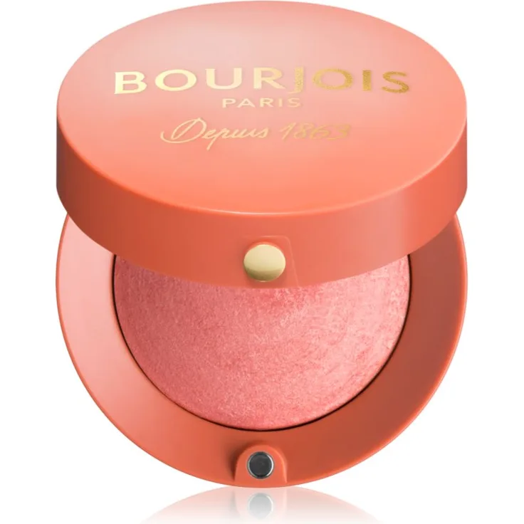 Bourjois Little Round Pot Blush Puder-Rouge, Farbton 16 Rose Coup de Foudre, 2,5 g - für einen gesunden Teint und betonte Wangenstruktur