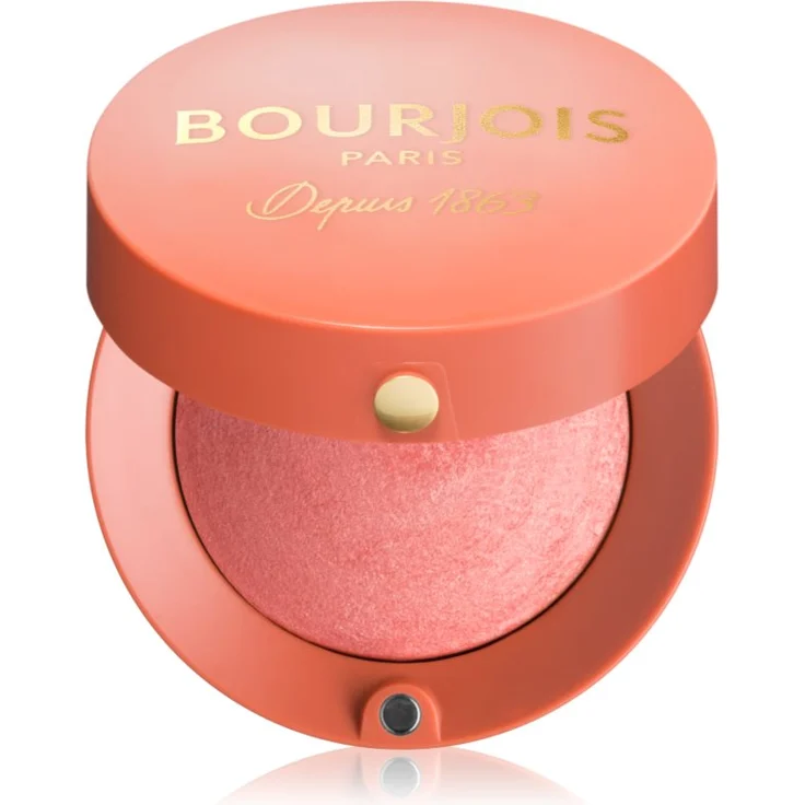 Bourjois Little Round Pot Blush Puder-Rouge, Farbton 16 Rose Coup de Foudre, 2,5 g - für einen gesunden Teint und betonte Wangenstruktur
