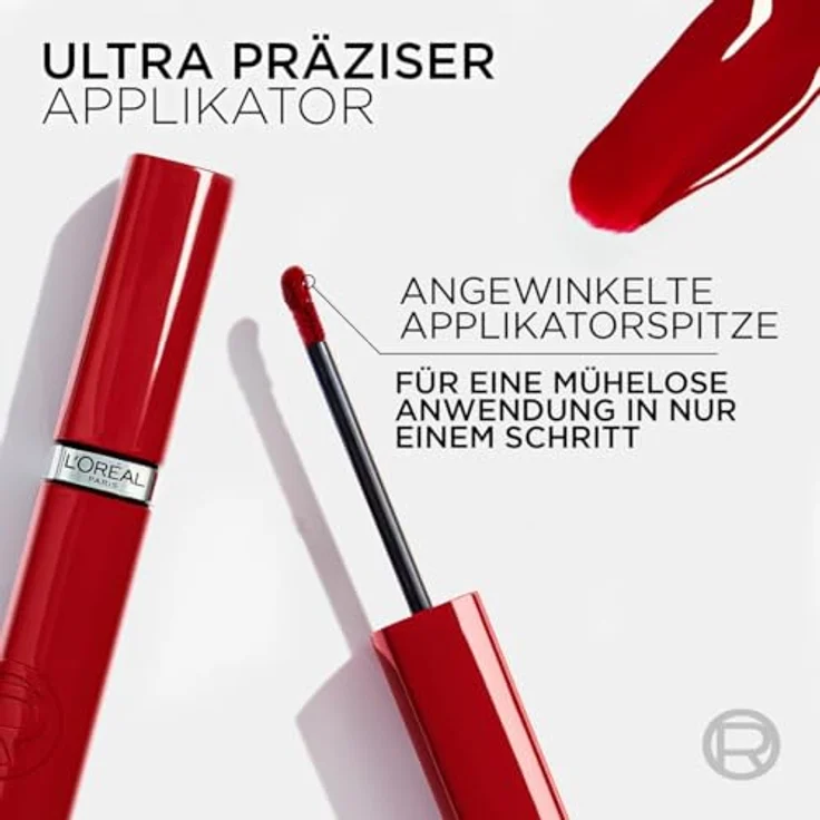 L’Oréal Paris Infaillible Laque Resistance Lippenstift 550 Noir Cherry, wischfester 2-in-1 Lippenstift mit langanhaltendem Glanz – bis zu 16H Halt, 4.3 ml – Bild 5