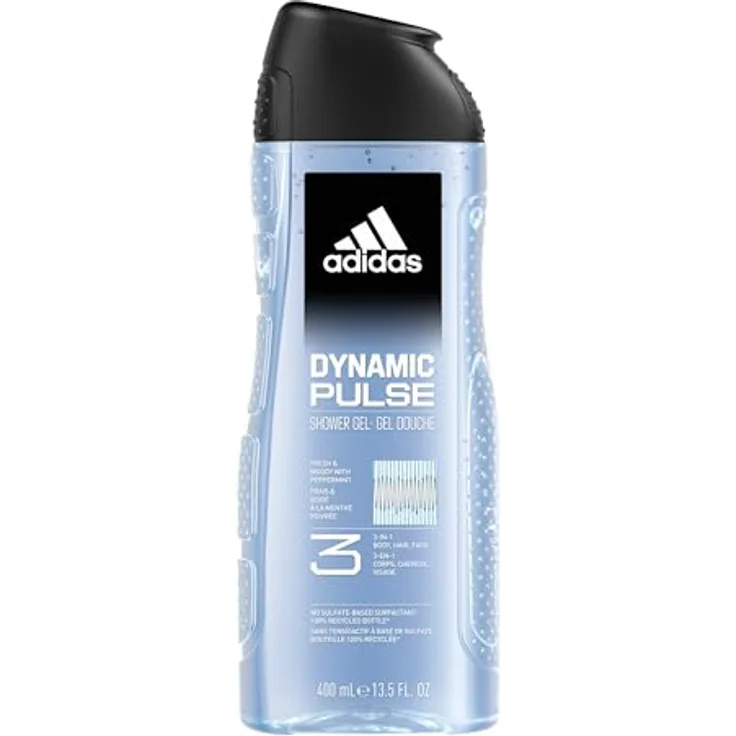 Adidas Dynamic Pulse Duschgel 400ml für Ihn, mit erfrischenden Noten von Pfefferminze