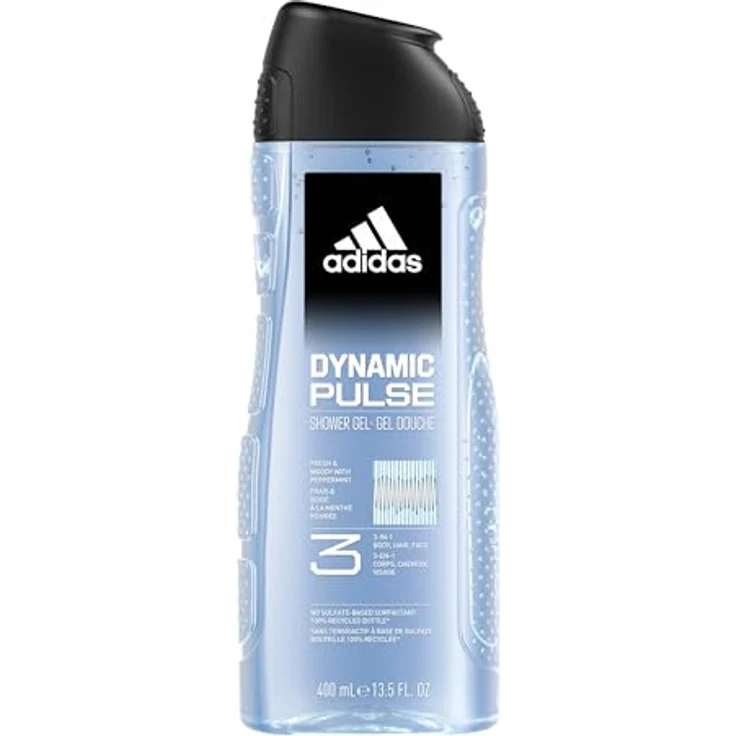 Adidas Dynamic Pulse Duschgel 400ml für Ihn, mit erfrischenden Noten von Pfefferminze