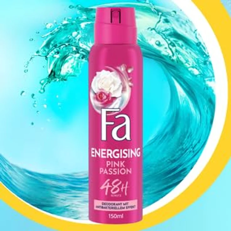 Fa Deospray Pink Passion, 150 ml, 6er Pack, 48h Deo-Schutz, dermatologisch getestet, ohne Aluminiumsalze – Bild 5