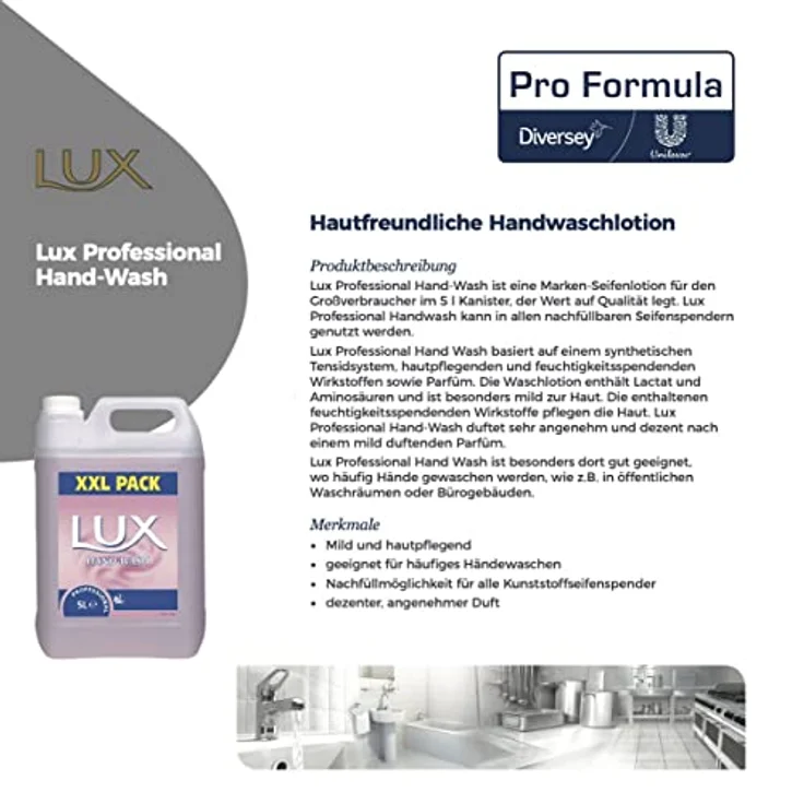 Lux Professional Flüssigseife Handseife, 2 x 5L – Bild 2