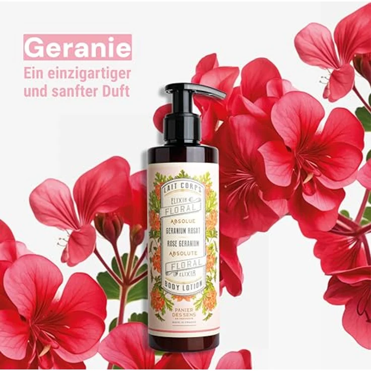 Panier Des Sens Milch Rose Geranium Body Lotion 250 ml  – Bild 3
