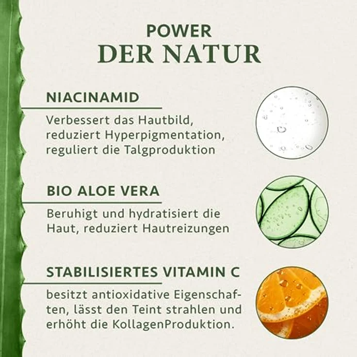 Satin Naturel Niacinamide Serum 100ml, 100% Vegan, gegen Rötungen und überschüssiges Öl, mit Vitamin C und Bio Aloe Vera, reduziert Poren, beseitigt Hautunreinheiten – Bild 3