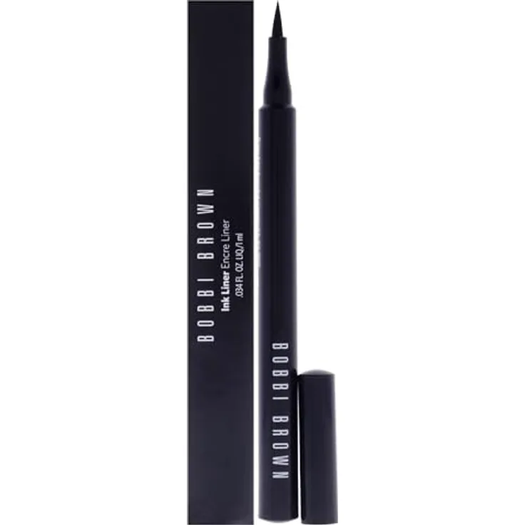 Bobbi Brown Ink Liner Eyeliner, 01 Blackest Black, 1er Pack (1 x 1 ml) - Extrem präziser flüssiger Liner mit filzartigem Applikator