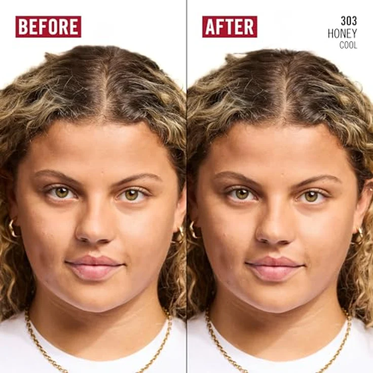 Rimmel London Kind & Free Blur It Out, Mattierende Foundation mit LSF 30, 350 Goldener Honig, 30 ml – Bild 5