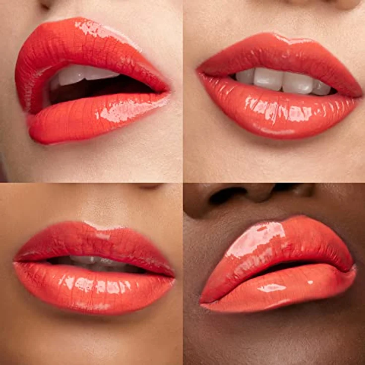 KIKO Milano Unlimited Double Touch, langanhaltender flüssiger Lippenstift mit Glanz, Farbton 114 Orange Red, 6 ml – Bild 4