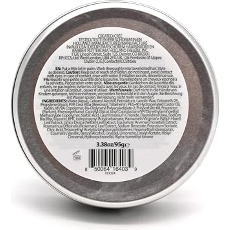 Reuzel Concrete Hold Matte Pomade, Haarpomade Unisex mit extra starkem Halt, 95 g – Bild 2