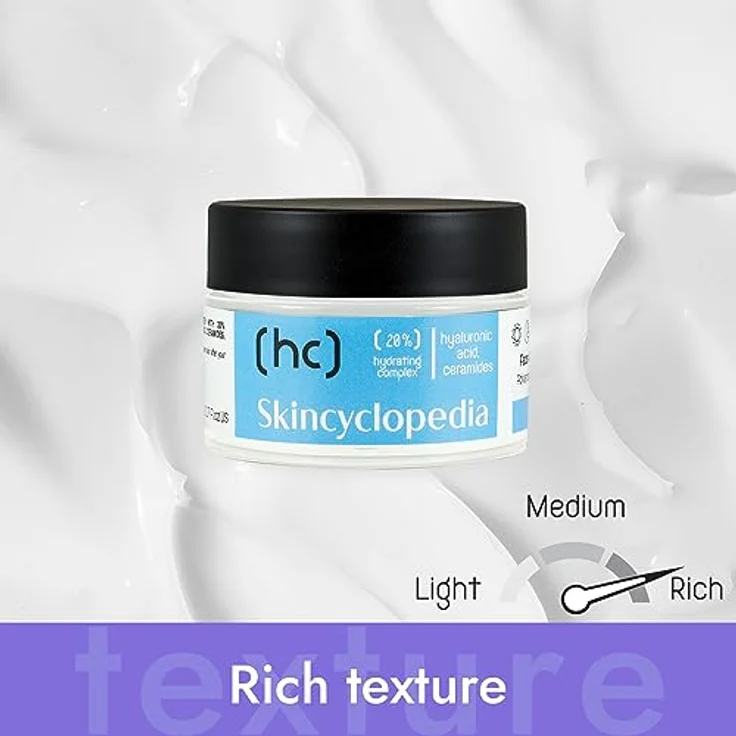 Skincyclopedia Hyaluron Creme hochdosiert mit Ceramiden und Niacinamide, Anti Aging Tagescreme für trockene Haut, 50ml – Bild 5