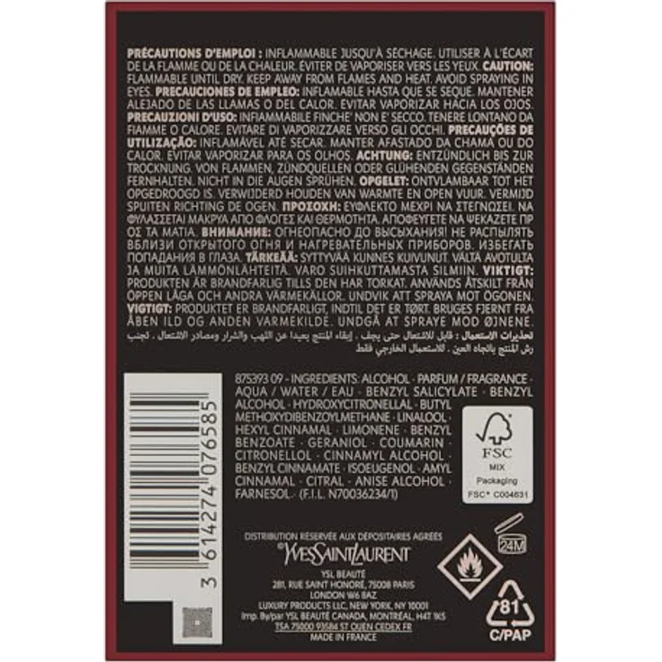 Yves Saint Laurent Black Opium Over Red Eau de Parfum 30 ml - Intensiver Duft – Bild 2