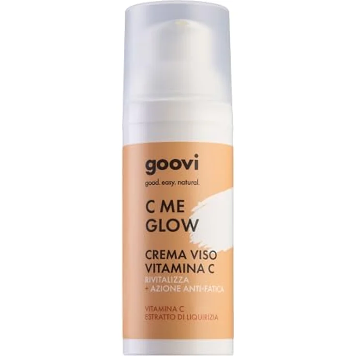GOOVI C Me Glow Vitamin C Face Cream, Revitalisierende Gesichtscreme mit Hyaluronsäure, 50ml - Strahlende, hydratisierte Haut – Bild 2