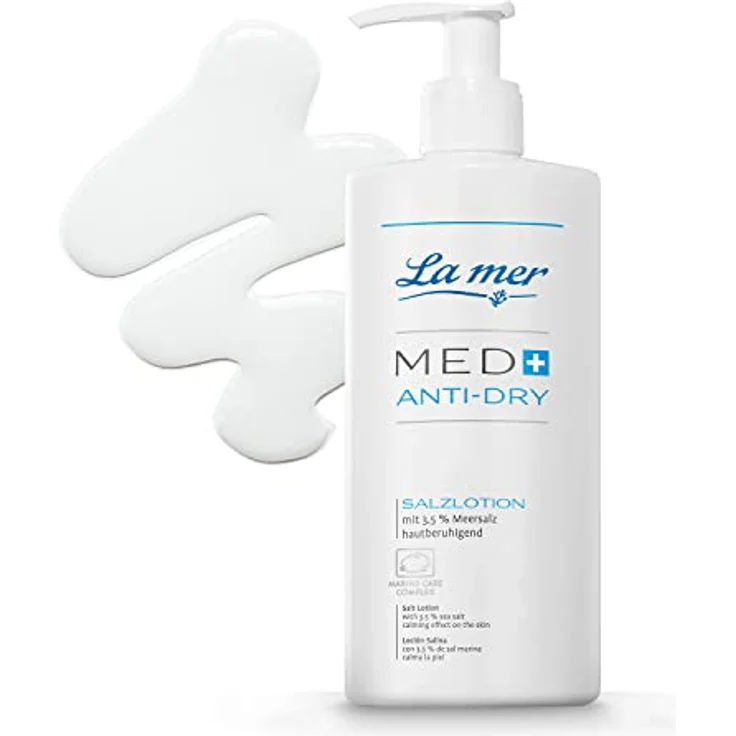 La mer MED+ Anti-Dry Salzlotion - Hautberuhigende Körperlotion für sehr trockene Haut - Mindert Rötungen und Juckreiz - Pflege bei Psoriasis oder Neurodermitis - Hilft bei schuppiger Haut - 200 ml – Bild 1