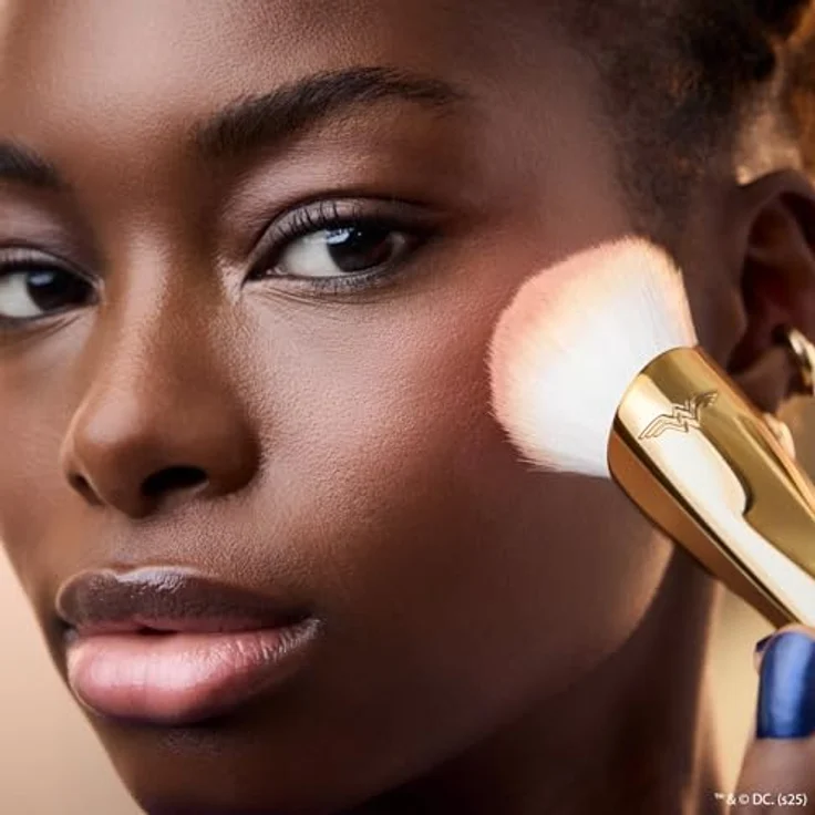 Catrice Wonder Woman Blush Brush, Rougepinsel mit synthetischen Borsten für natürliches Rouge-Ergebnis, goldener Griff – Bild 3