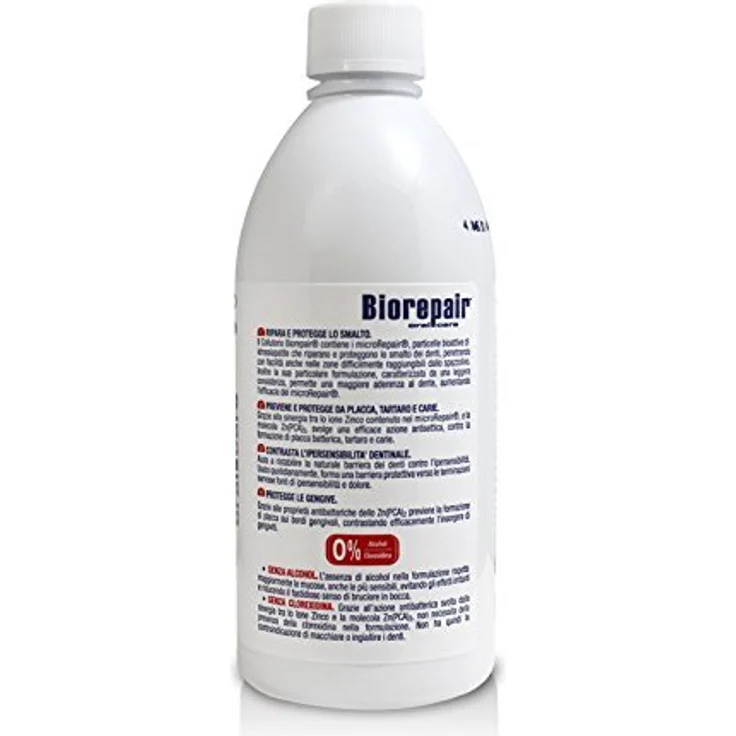 Biorepair Mouthwash 3 in 1, Mundwasser gegen Plaque, 500 ml - erfrischender Atem, Schutz vor Zahnbelag, unisex – Bild 4