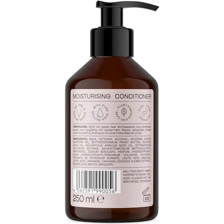 Bali Care Haarshampoo Conditioner Moisturising, 250 ml, Feuchtigkeit und Pflege für lockiges Haar, frizzreduzierende Formel – Bild 9