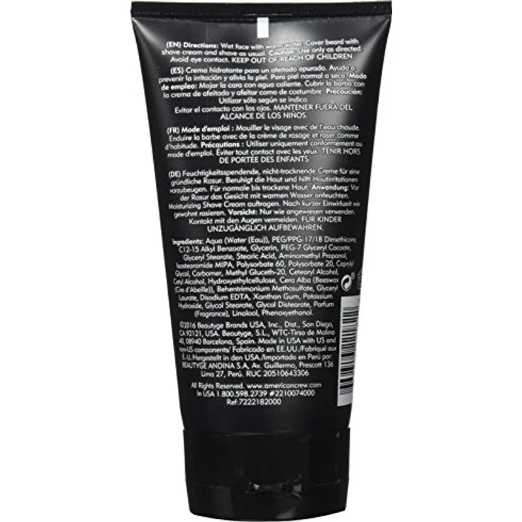 AMERICAN CREW Feuchtigkeitsrasiercreme, 1er Pack (1 x 150 ml) – Bild 3