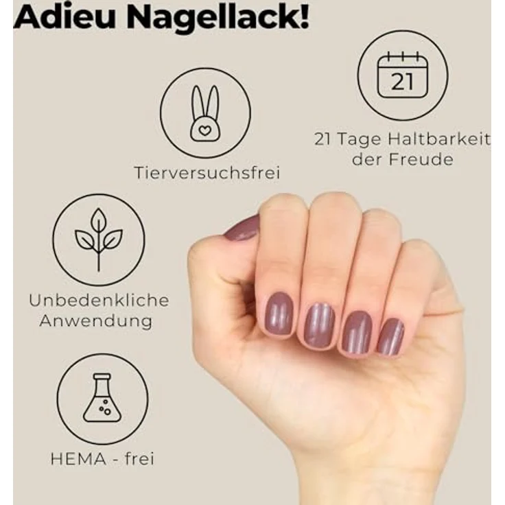 Miss Sophie Nagelfolie Cocoa Nageldesign – Bild 4