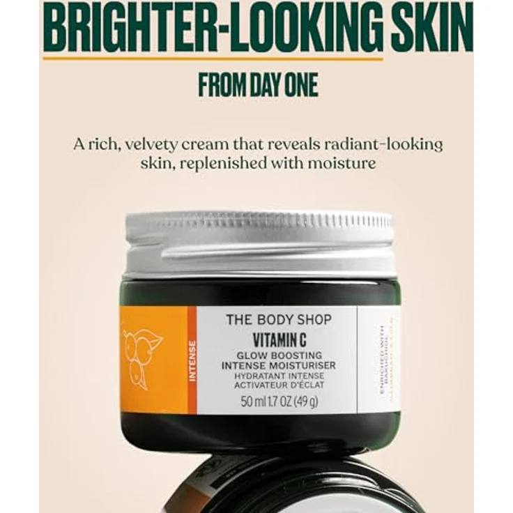 The Body Shop Vitamin C Glow Boosting Moisturiser, 50 ml, für strahlende Haut und intensive Feuchtigkeit – Bild 3