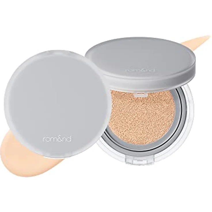 rom&nd Nu Zero Cushion, leicht schützendes Make-up im Schwamm zur Hautverjüngung, Farbton 03 Natural, 15 g – Bild 1