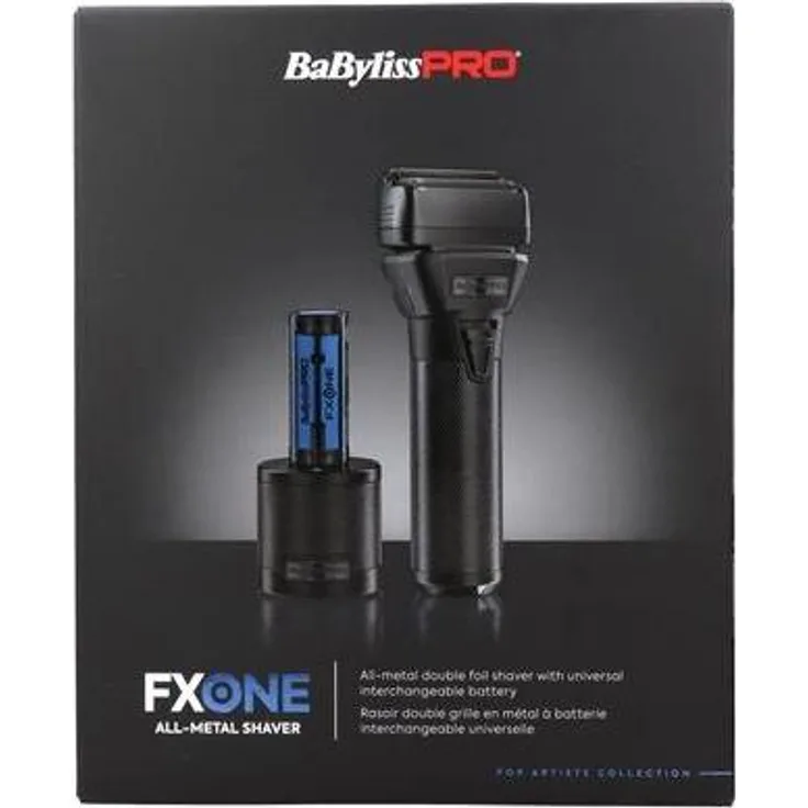 BaByliss Pro Fx One, All-Metal Rasierapparat in Schwarz mit Folien-Schneider