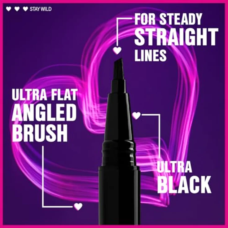 Wet n Wild Breakup Proof Wing Out Eyeliner, wasserfest, Filzstift, Ultra Black, 0.9 ml – Bild 3