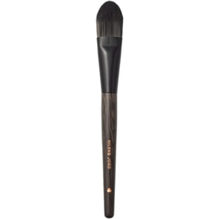 Nilens Jord Pure Collection Foundation & Concealer Brush, handgefertigter Pinsel mit Eschenholzgriff und veganen Borsten