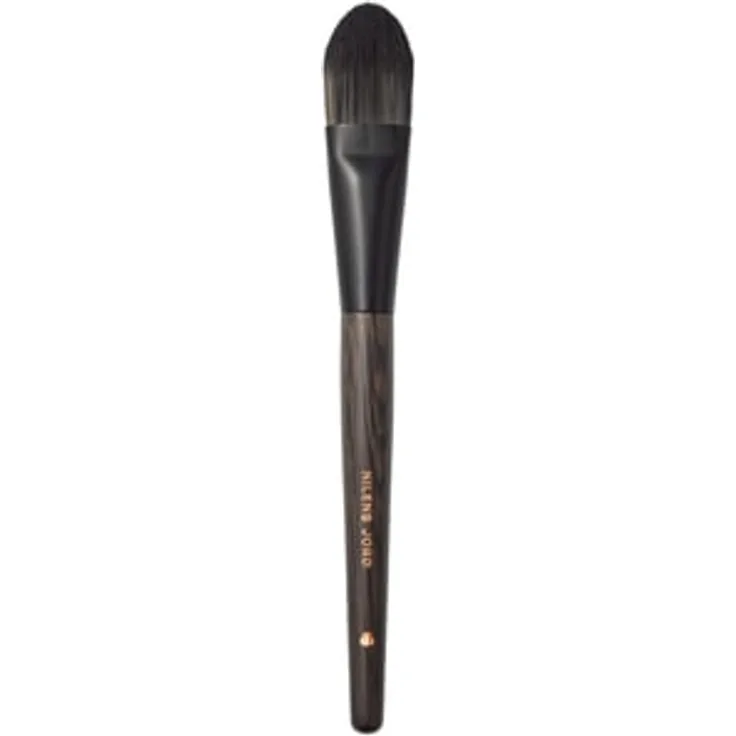 Nilens Jord Pure Collection Foundation & Concealer Brush, handgefertigter Pinsel mit Eschenholzgriff und veganen Borsten