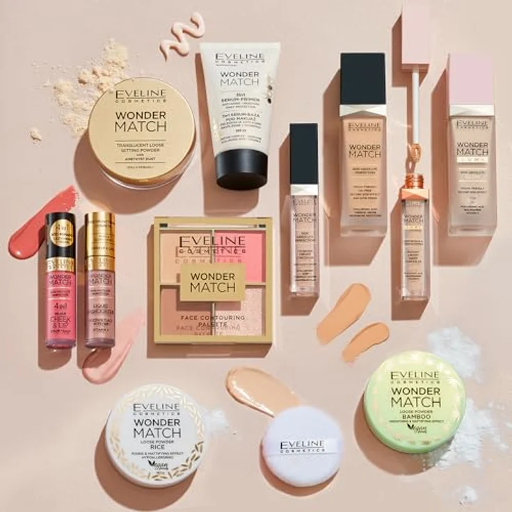 Eveline Cosmetics Wonder Match Lumi, feuchtigkeitsspendendes Make-up mit glättender Wirkung, SPF 20, Farbton 15 Natural Neutral, 30 ml – Bild 9