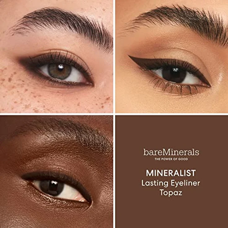 bareMinerals Eyeliner Mineralist, 0,35 g, vielseitige Farbpalette in Königsblau, Anthrazit und Schokobraun – Bild 3