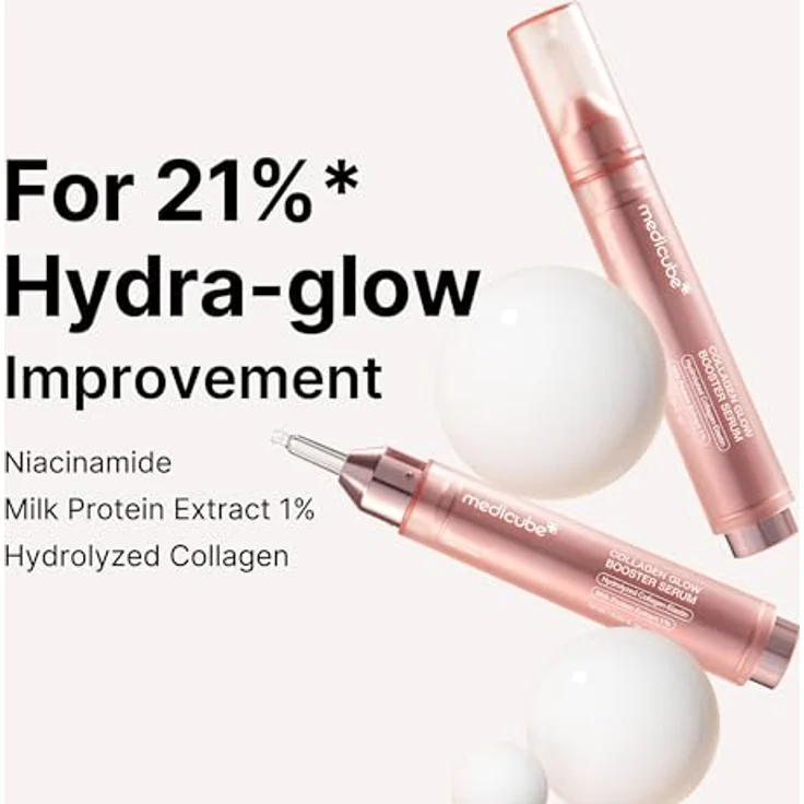 Medicube Collagen Glow Booster Serum, Aktiv-Serum mit Kollagen zur Faltenreduktion, 15 ml – Bild 4