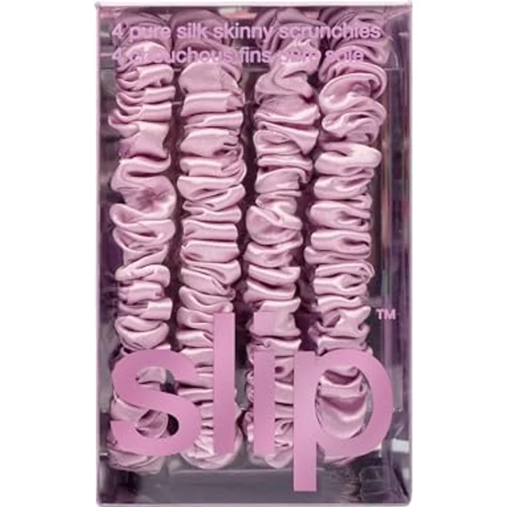 slip Hair Care Skinny Scrunchies, 4er Set aus 100 % Seide für schonende Hairstyles – Bild 7