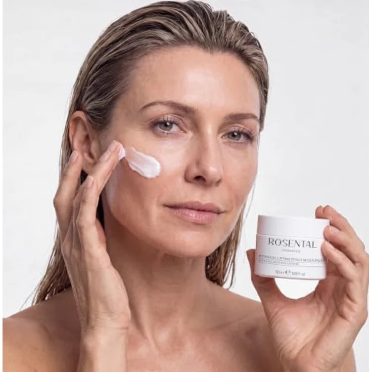 Rosental Organics Botanical Lifting Effect Moisturizer, Anti-Falten Tagescreme mit Hyaluron & Koffein, 50 ml – für glatter wirkende Haut mit Spilanthol & Szechuanpfeffer – Bild 5