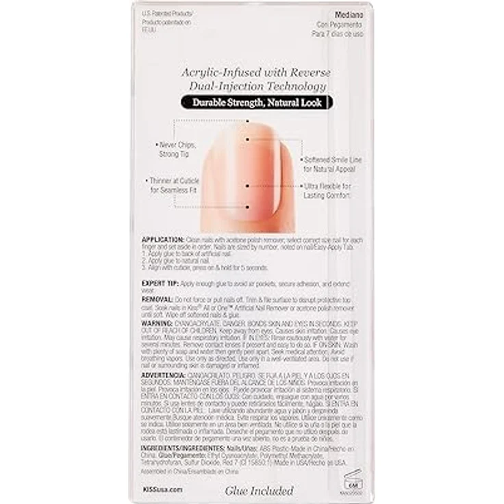 KISS KISS Salon Acrylic Nude Nails - Leilani Gel-Nagellack – Bild 3