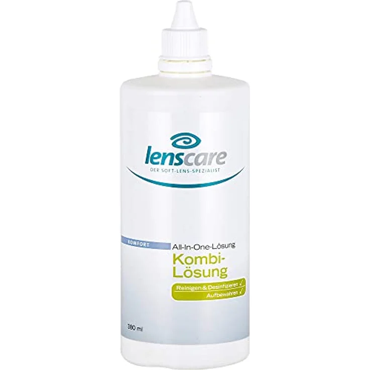LENSCARE Kombilösung 380 ml All-in-One-Lösung zur Reinigung, Desinfektion & Aufbewahrung - Preisvergleich – Bild 2