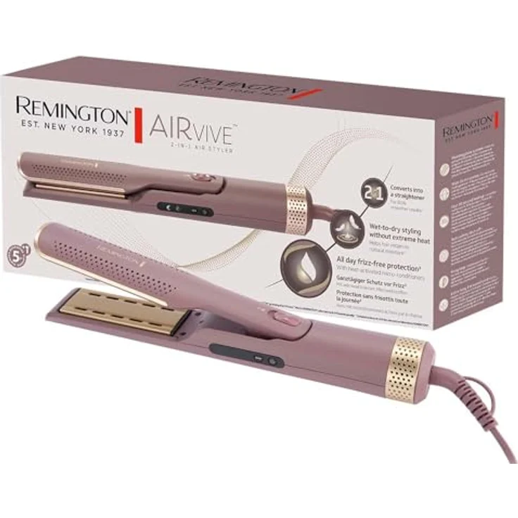 Remington AIRvive AS8930, 2-in-1 Airstyler für nass & trockenes Haar mit Ionic Air Technologie, anti-frizz Formel und 35 mm Stylingplatten – Bild 1