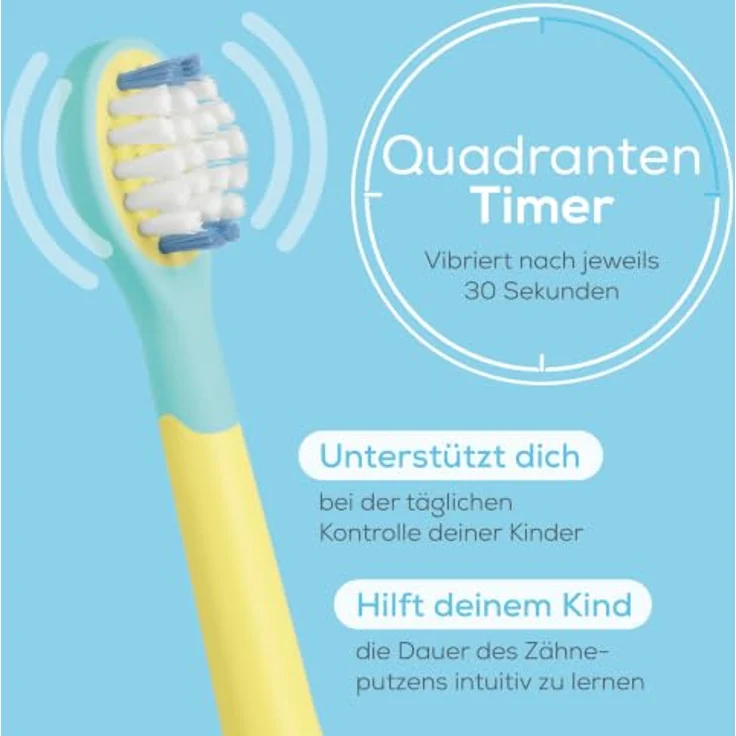 beurer Aqua Blue SC11 Schallzahnbürste für Kinder im SpongeBob-Design, mit 2 Bürstenköpfen und integrierten Vibrations-Timern – Bild 5