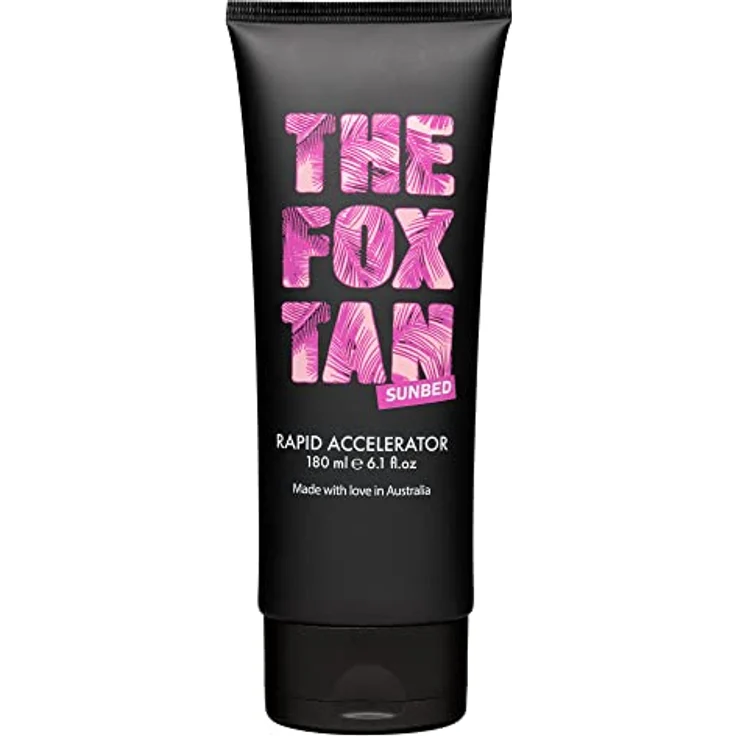 The Fox Tan - Rapid Accelerator - Bräunungsbeschleuniger ohne Selbstbräuner mit Beta-Carotin, Lotion für Gesicht und Körper, für Solarium, vegan und tierversuchsfrei, 180 ml – Bild 1
