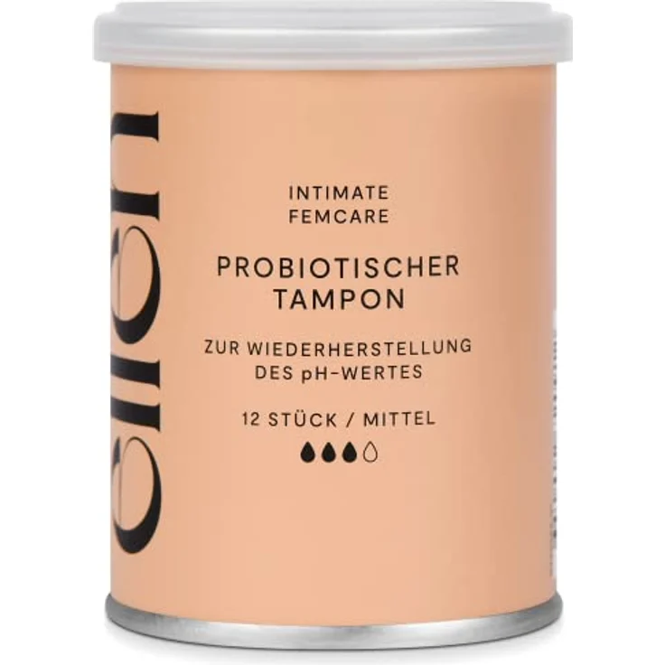 ellen Probiotischer Tampon, Milchsäurebakterien für ausgewogene Intimflora, 16 Stück – Bild 3