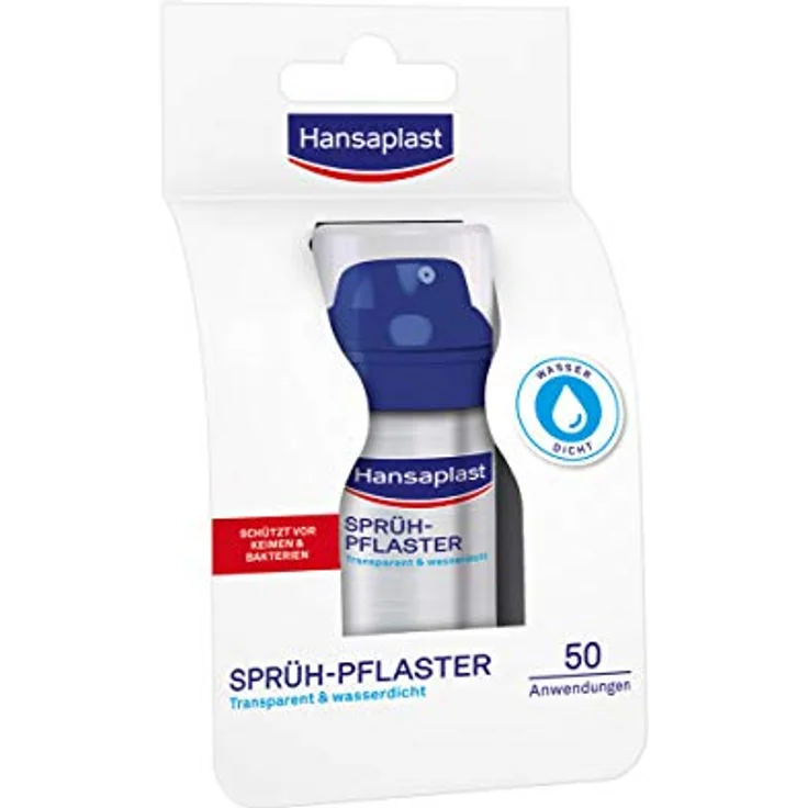Hansaplast Sprühpflaster (32,5 ml), transparentes Pflasterspray für unsichtbaren Schutz, wasserfestes und atmungsaktives Pflaster für kleine Schnitt- und Schürfwunden – Bild 5
