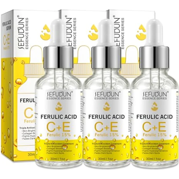 P-Beauty Cosmetic Accessories SEFUDUN C+E Ferulic Acid Gesichtsserum, 30ml, Anti-Aging mit 20% Vitamin C und 5% Vitamin E, Hautschutz und Verjüngung – Bild 1