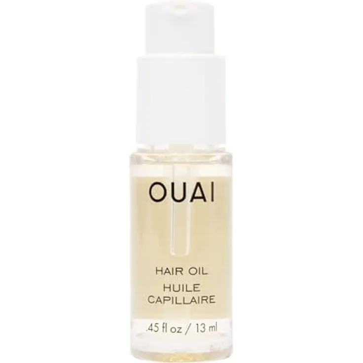 OUAI Haaröl Reisegröße, Hitzeschutz-Öl zur Kräuselkontrolle, verleiht Glanz, glättet Spliss, farbechte Formel, 13 ml