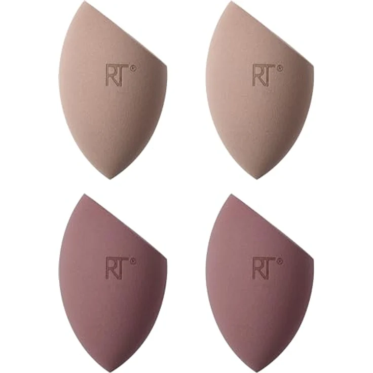 Real Techniques New Nudes 2.0 Bare Finish Sponge 4er-Pack, Make-up-Schwämme für natürlichen Teint, vegan und tierversuchsfrei – Bild 2