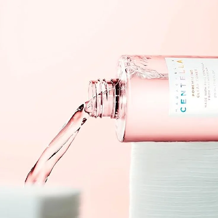 SKIN1004 Madagascar Centella Poremizing Clear Toner, sanftes Peeling-Tonikum für Damen, strafft die Haut und verfeinert Poren, 210 ml – Bild 2