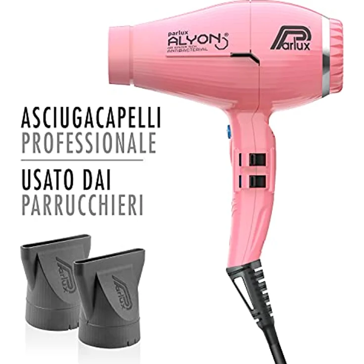 Parlux 8021233132124 Alyon Ionic sehr leicht 490 g, 4 unterschiedliche Temperaturstufen, Kaltstufe, rosa – Bild 3