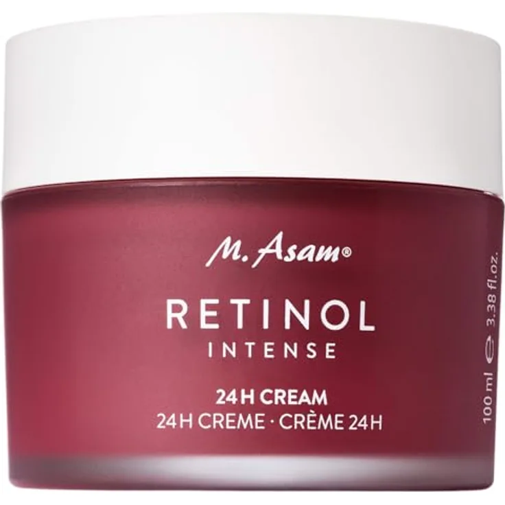 M. Asam RETINOL INTENSE 24h Cream (100ml) - Vegane Anti-Aging Creme mit Hyaluron & Sheabutter, für effektive Faltenglättung & gegen Anzeichen der Hautalterung
