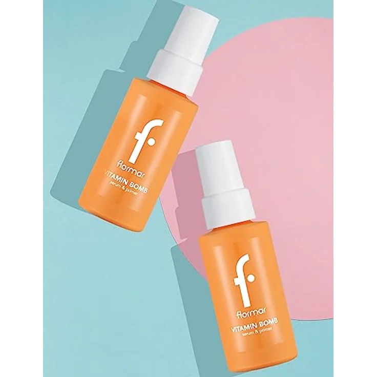 flormar Vitamin Bomb Serum&Primer, aufhellendes Gesichtsserum mit Vitaminen B, C, E, 30 ml, feuchtigkeitsspendend und make-up schützend – Bild 5